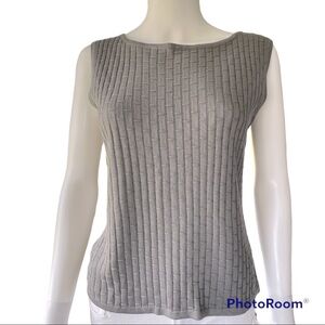 Grace 100% Silk Sleeveless Sweater Size L